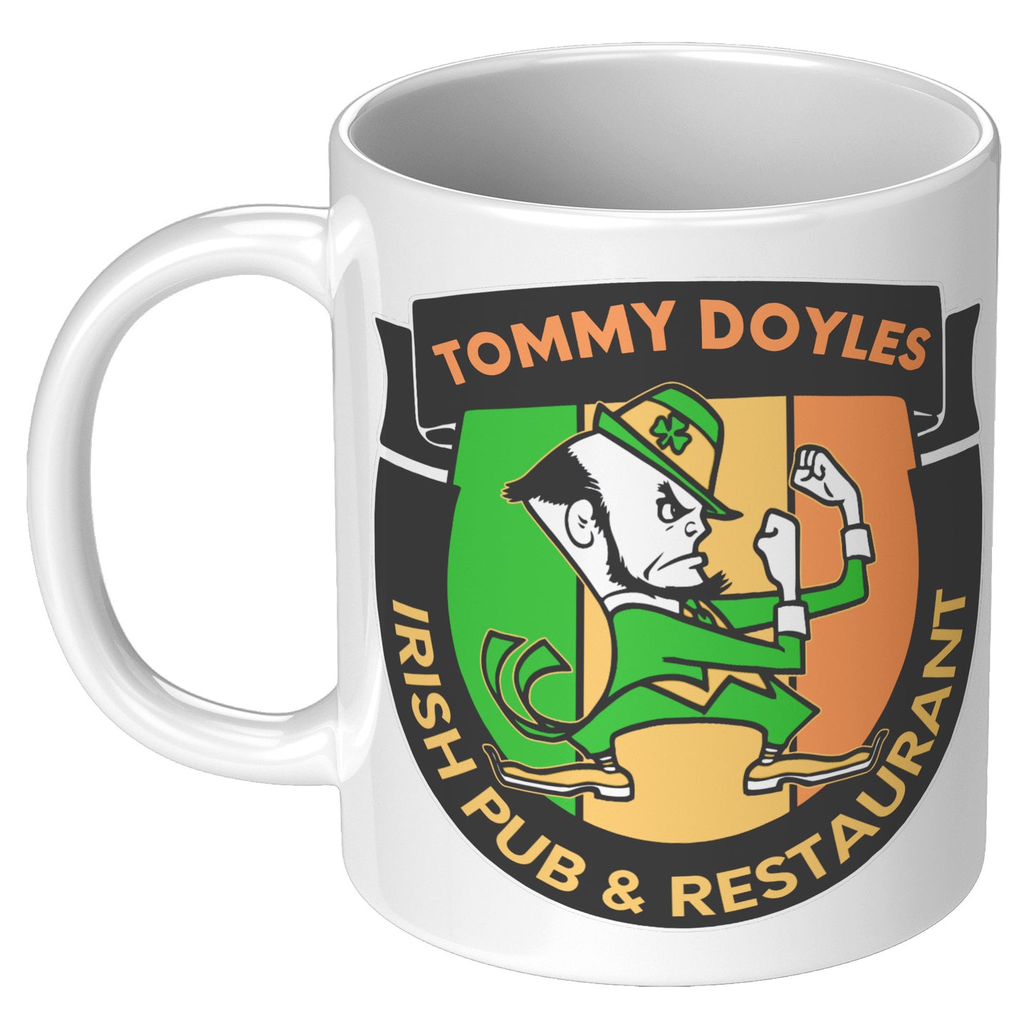 Tommy Doyles 11oz white coffee mug