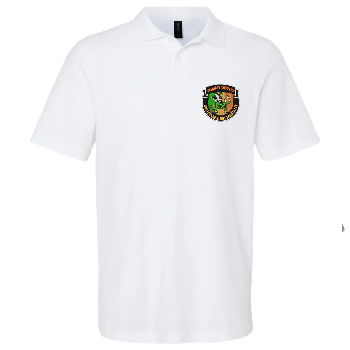 Embroidered Button Polo