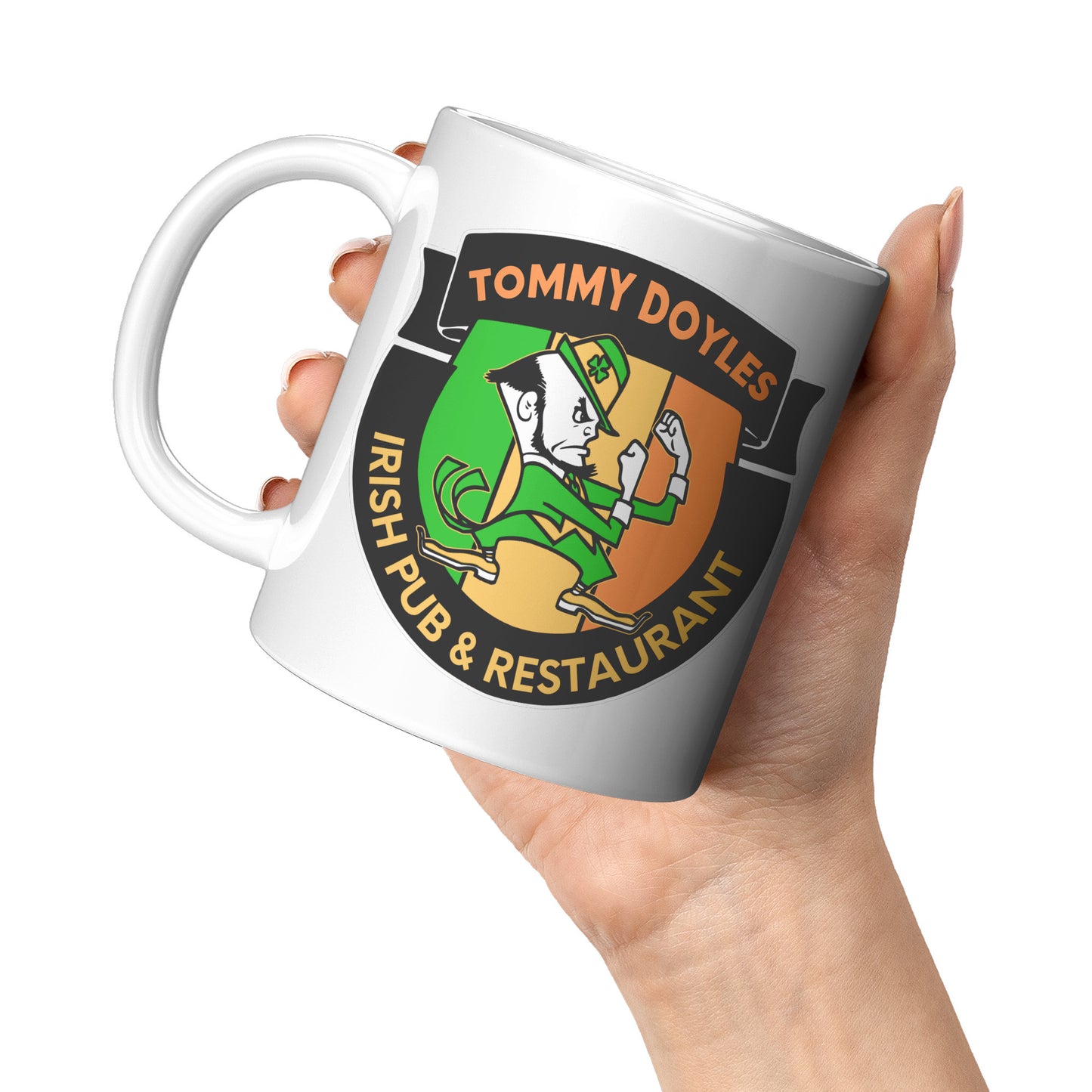 Tommy Doyles 11oz white  coffee mug